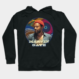 Marvin Gaye patterned portrait Hoodie